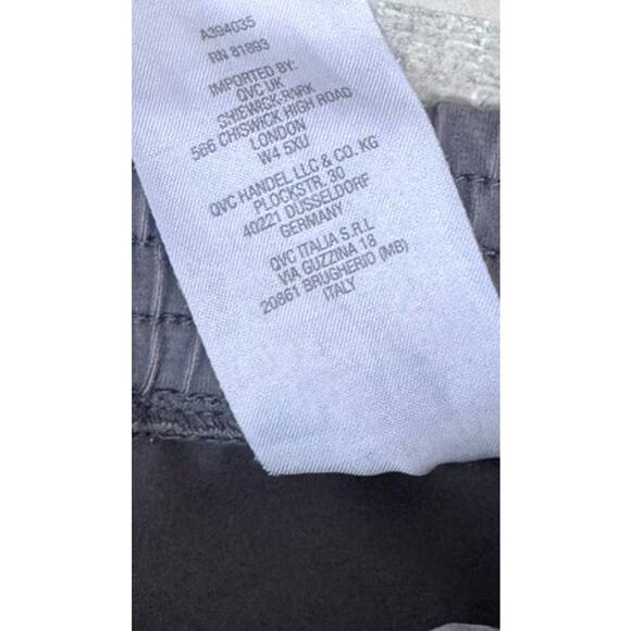 Susan Graver Weekend Gray Pants LT Large Tall Capri - Picture 4 of 8